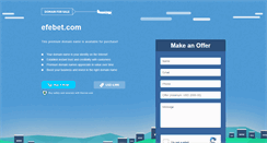 Desktop Screenshot of efebet.com