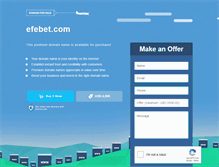 Tablet Screenshot of efebet.com